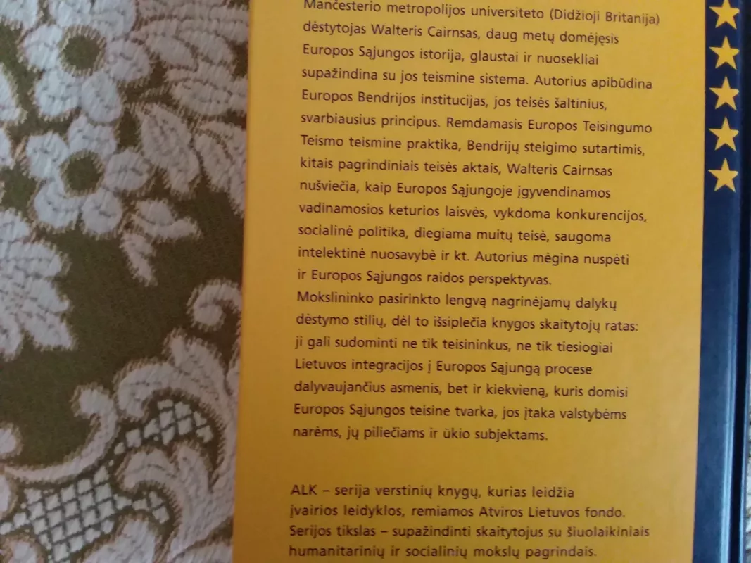 Europos Sąjungos teisės įvadas - Walter Cairns, knyga 4