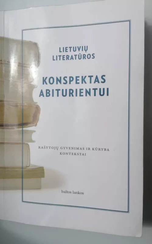 Lietuvių literatūros konspektas - Nijolė Šervenikaitė, knyga