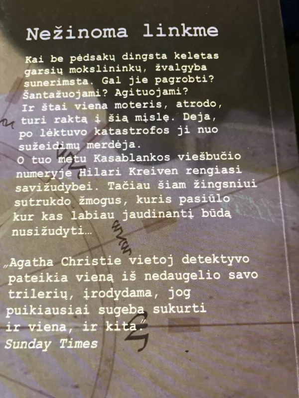 Nežinoma linkme - Agatha Christie, knyga 3