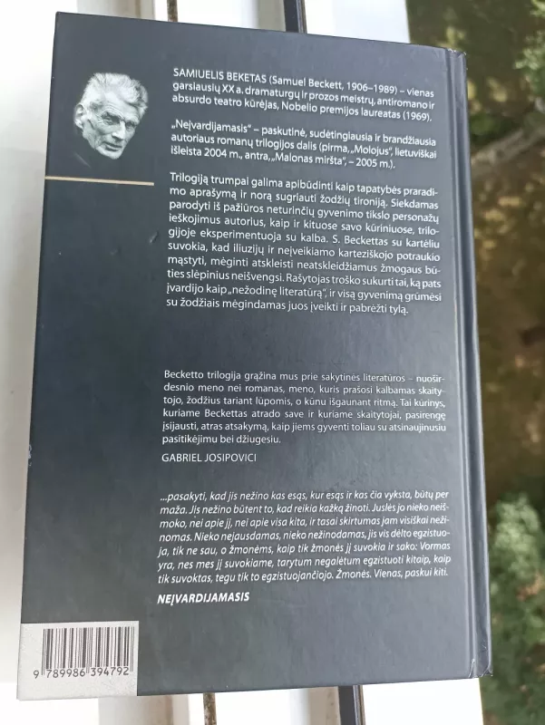 Neįvardijamasis - Samuel Beckett, knyga 3
