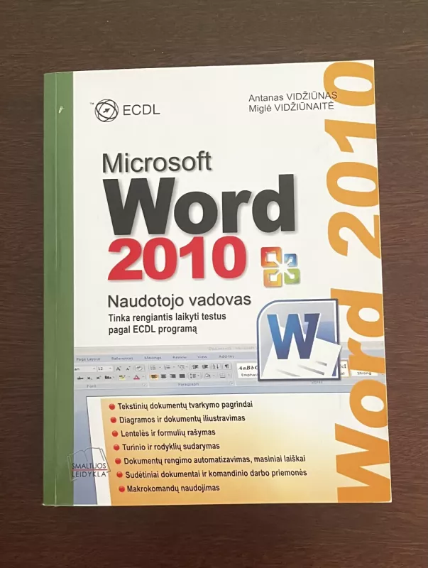 Microsoft Word 2010 - Antanas Vidžiūnas, Miglė  Vidžiūnaitė, knyga