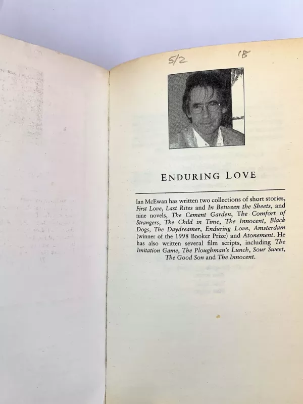 Enduring Love - Ian McEwan, knyga 4