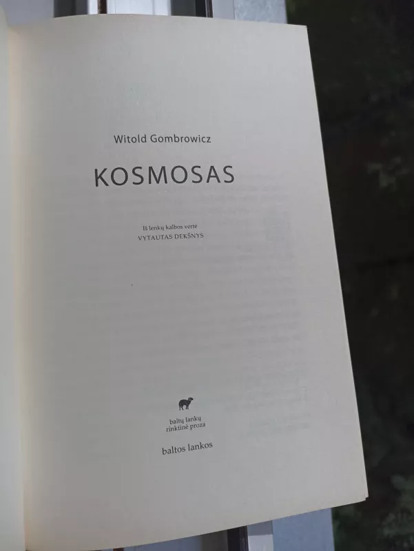 Kosmosas: [romanas] - Witold Gombrowicz, knyga 3