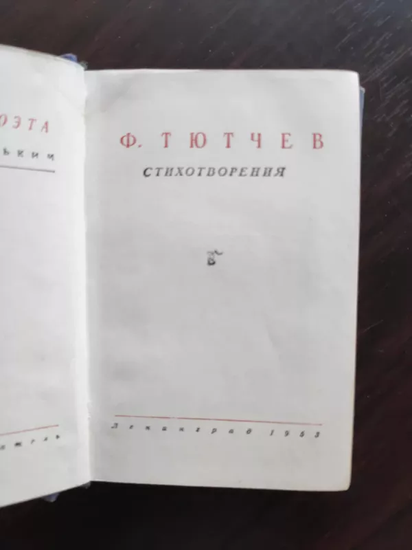 Stichotvorenia - F. TIUTČEV, knyga 3