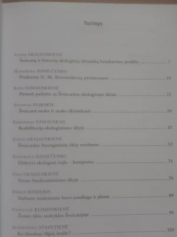 Šveicarų ekologinio ūkininkavimo pamokos - Autorių Kolektyvas, knyga 4