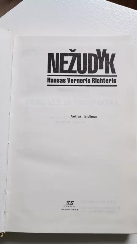 Nežudyk - Hansas Verneris Richteris, knyga 3
