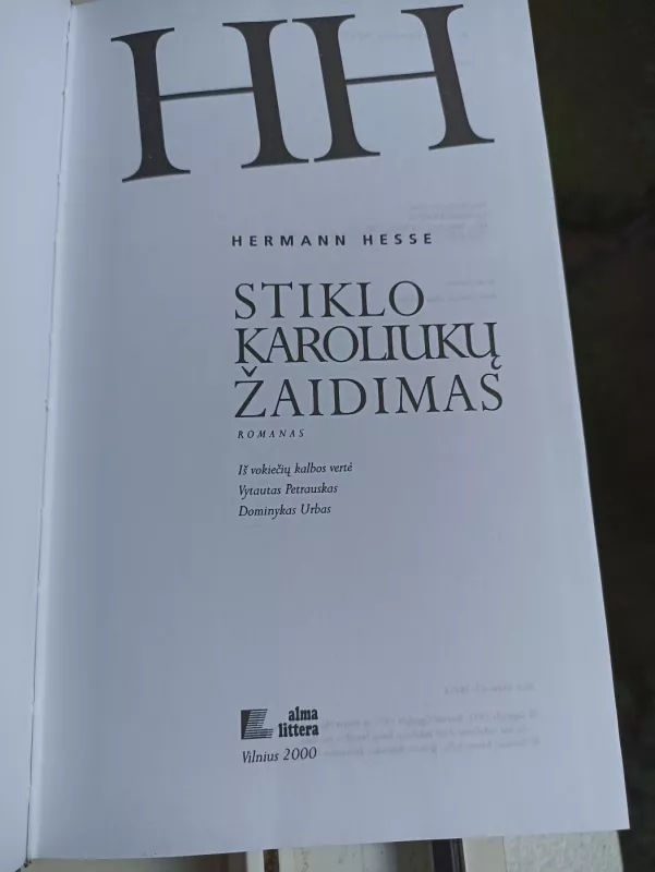 Stiklo karoliukų žaidimas: romanas - Hermann Hesse, knyga 3