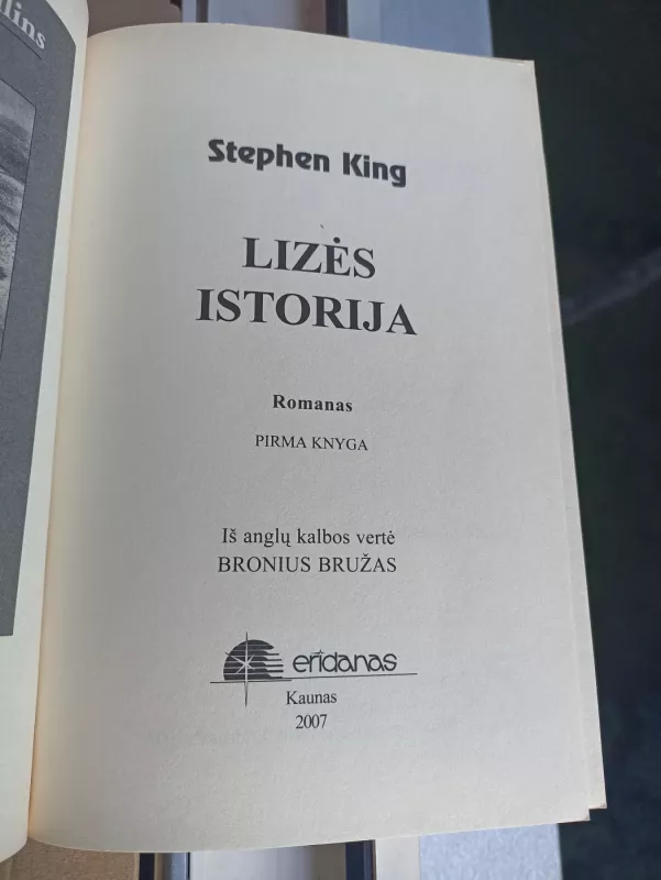 Lizės istorija. Kn. 1 - Stephen King, knyga 4