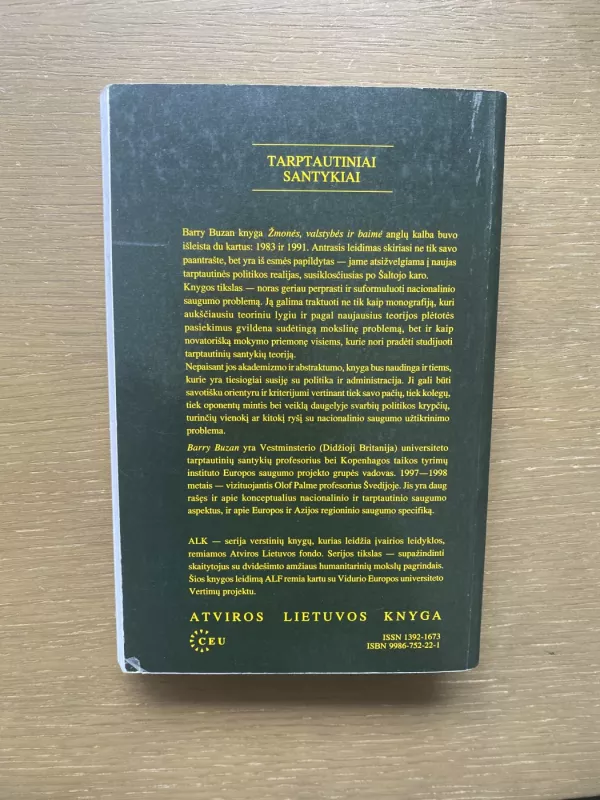 Žmonės, valstybės ir baimė - Barry Buzan, knyga 4