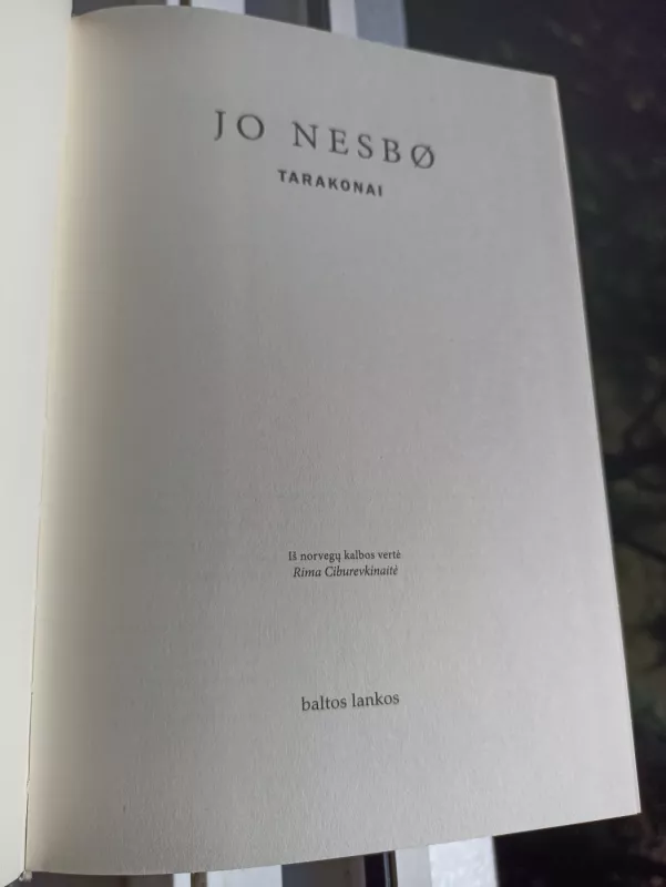 Tarakonai - Jo Nesbo, knyga 4