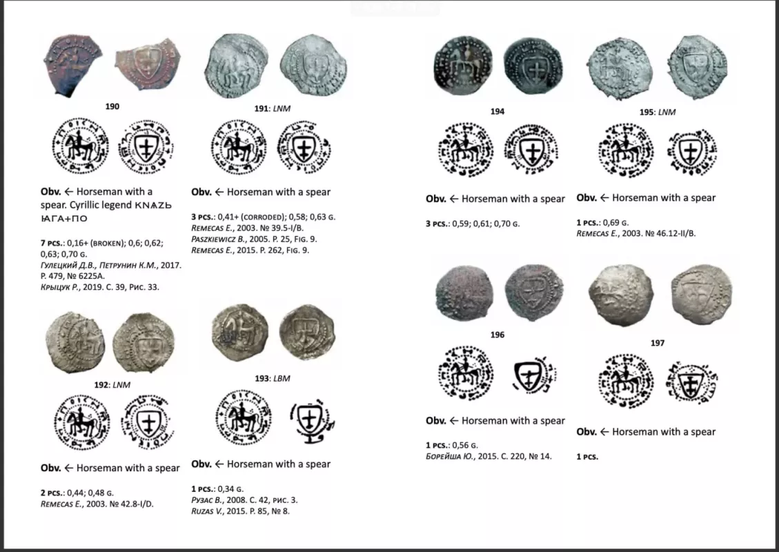 Lithuanian Grand Ducal Coins before 1401 - Dzmitry Huletski, Giedrius Bagdonas, knyga 5