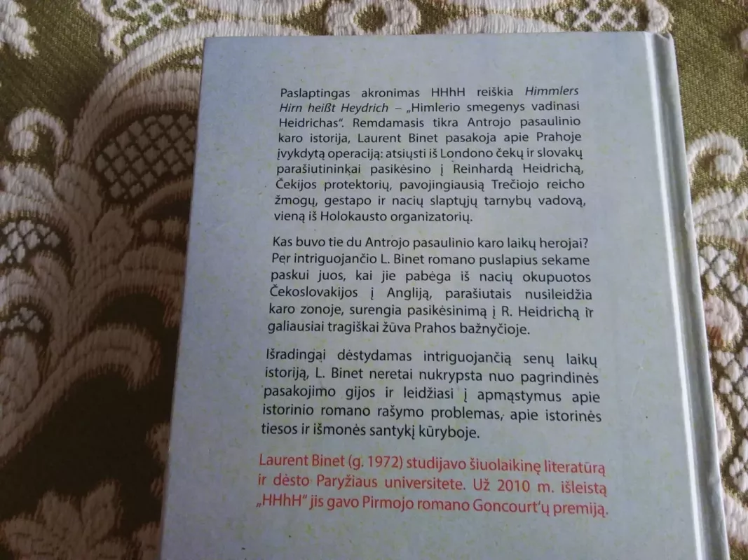 HHhH - Laurent Binet, knyga 4