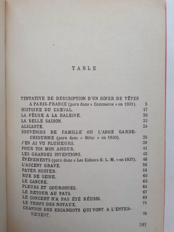 Paroles - Jacques Prévert, knyga 3