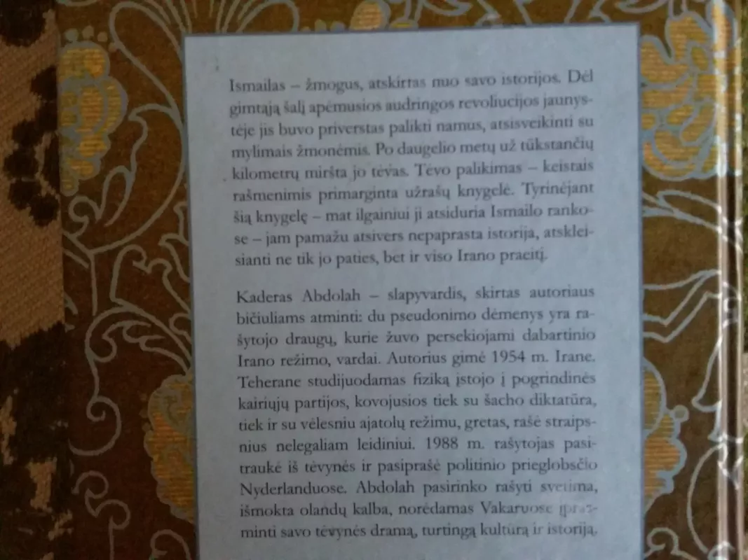 Mano tėvo užrašų knygelė - Kadar Abdolah, knyga 4