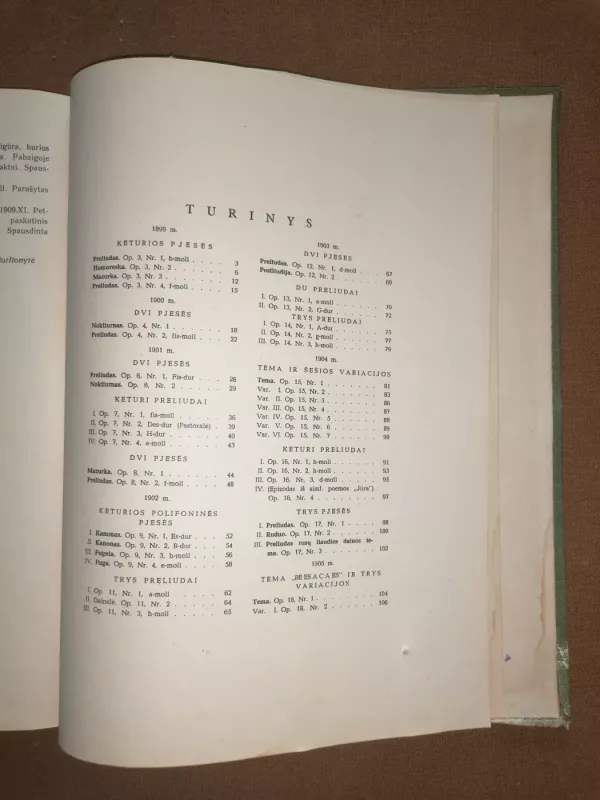 M. K. Čiurlionis. Kūriniai fortepijonui. - Jadvyga Čiurlionytė, knyga 4