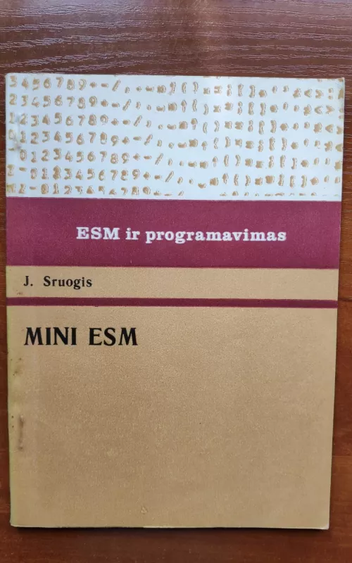 Mini ESM - J. Sruogis, knyga