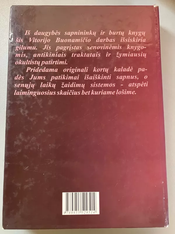 Sapnai ir burtai - Buonamičis Vitorijas, knyga 3