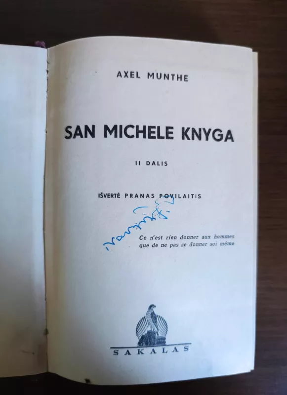 San Michele knyga I ir II dalys - Axel Munthe, knyga 3