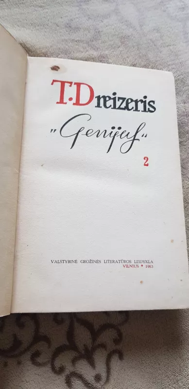 Genijus (2 dalis) - T. Dreizeris, knyga 4