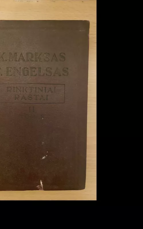 Rinktiniai raštai (II tomas) - K. Marksas, F.  Engelsas, knyga
