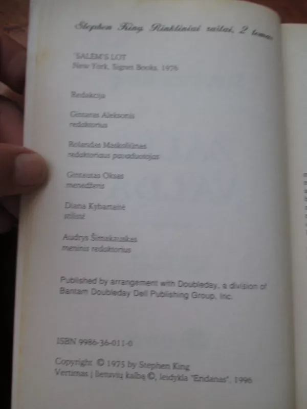 Zalės valda - Stephen King, knyga 5