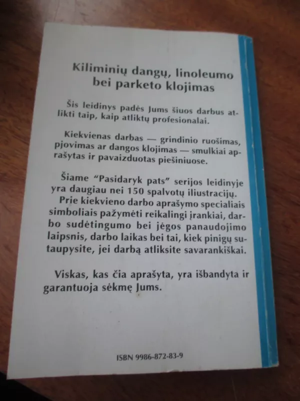 Kiliminių dangų, linoleumo bei parketo klojimas - Bernd Serexhe, knyga 5