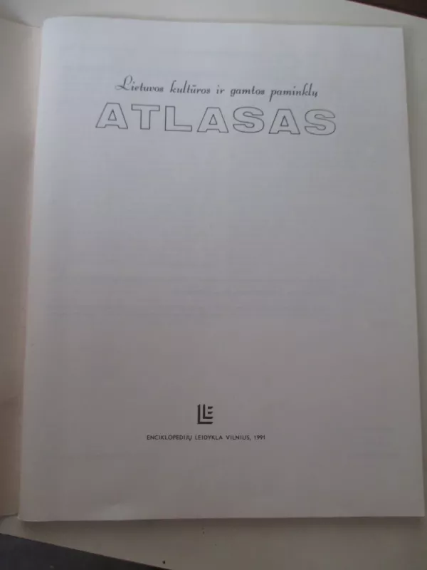 Lietuvos kultūros ir gamtos paminklų atlasas - L. Lukoševičius, R.  Šinkūnas, knyga 3