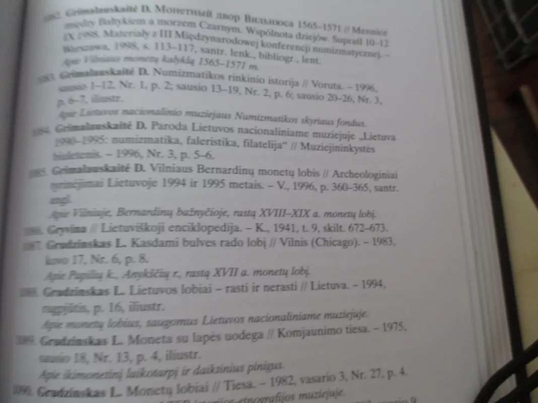 Lietuvos numizmatikos bibliografija 1815-1999 - Eduardas Remecas, knyga 5