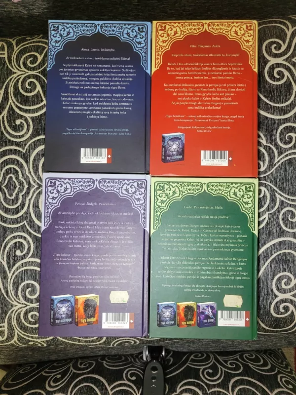 Tigro užkrėjimas, Tigro beieškant, Tigro lemtis ir Tigro kelionė (keturių knygų serija „Tigro užkerėjimas“) - Colleen Houck, knyga 3