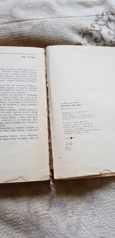 Amžiaus sūnaus išpažintis - Alfredas De Miuse, knyga 4