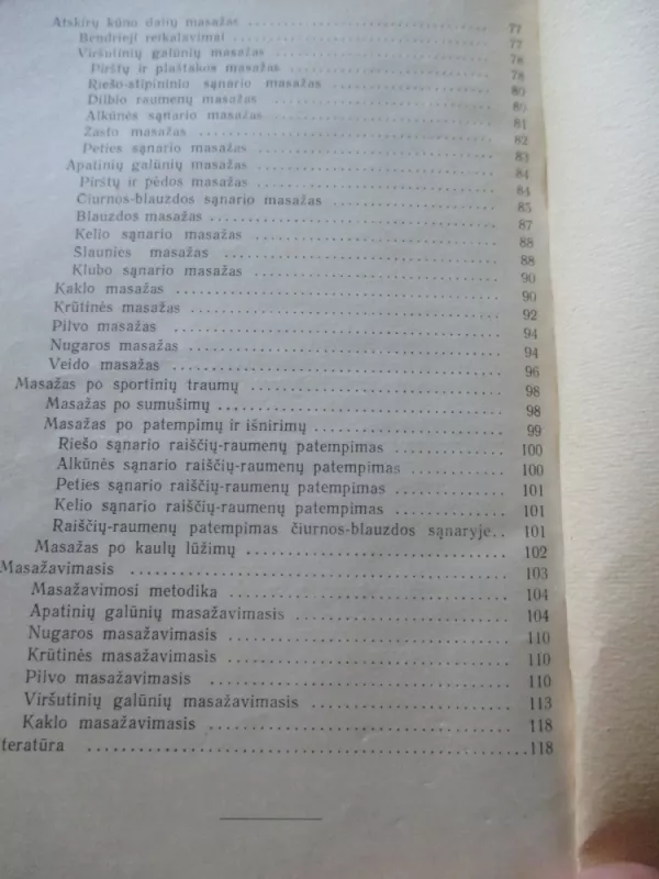 Sportinis masažas - O. Gasparkiene, knyga 5