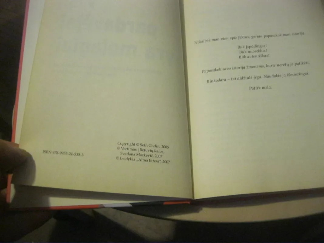 Visi pardavėjai yra melagiai - Seth Godin, knyga 3