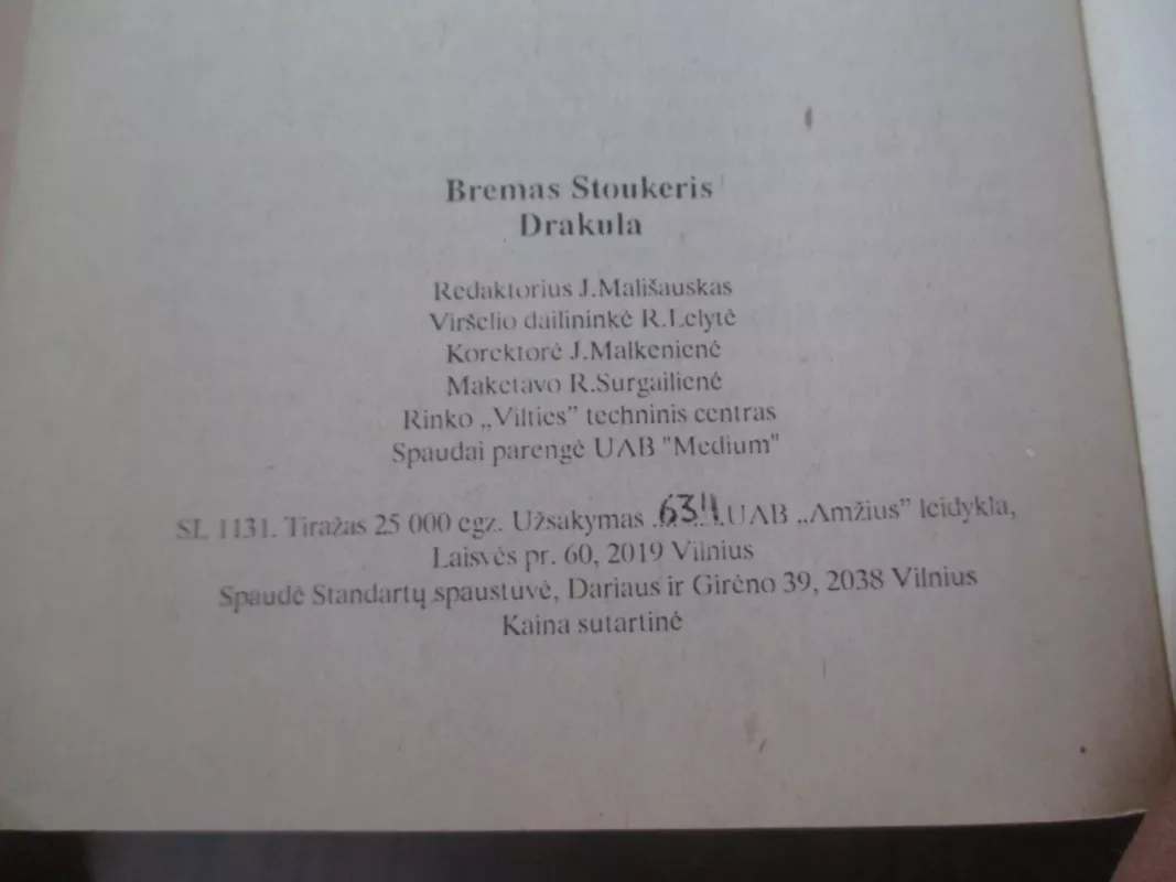 Drakula - Bram Stoker, knyga 3