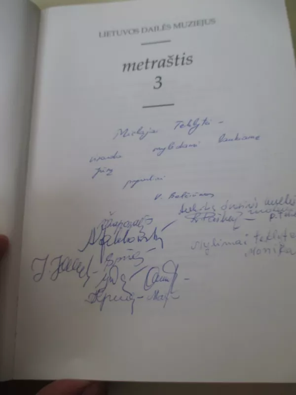 Lietuvos dailės muziejus, Metraštis 3 - Ona Mažeikienė, knyga 3