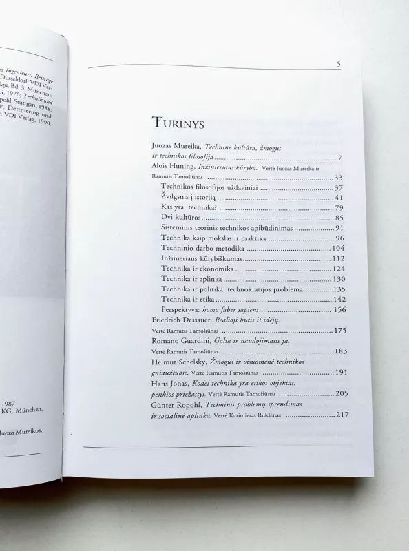Technikos filosofijos įvadas - Juozas Mureika, knyga 6