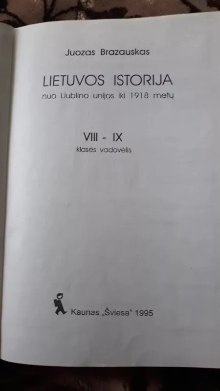 Lietuvos istorija 8-9 - Juozas Brazauskas, knyga 3