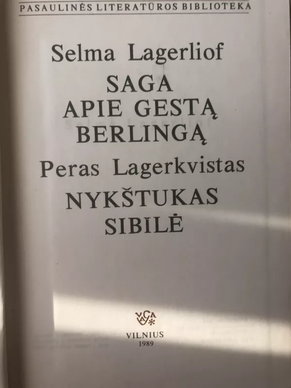 Saga apie Gestą Berlingą - Selma Lagerliof, knyga 3