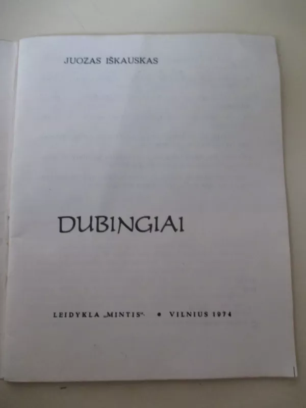 Dubingiai - Juozas Iškauskas, knyga 3
