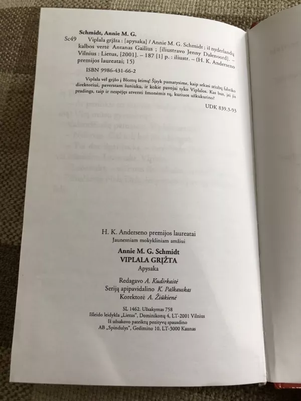 Viplala grįžta - Annie M. G. Schmidt, knyga 6