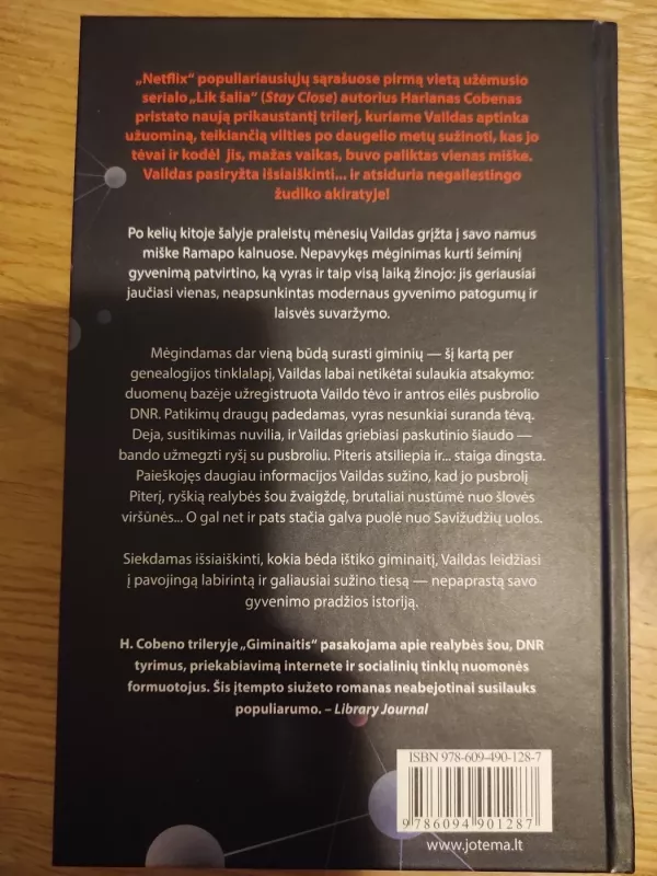 Giminaitis - Harlan Coben, knyga 3