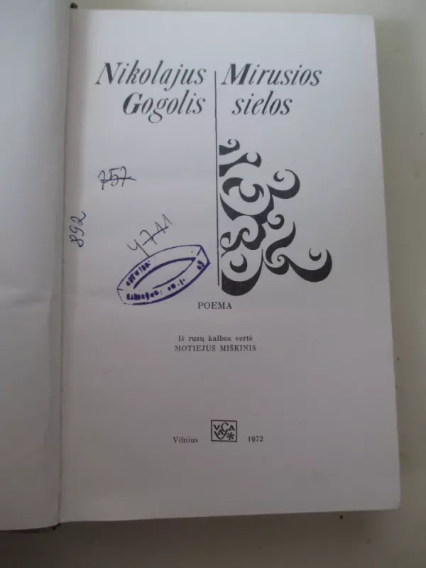 Mirusios sielos - Nikolajus Gogolis, knyga 3