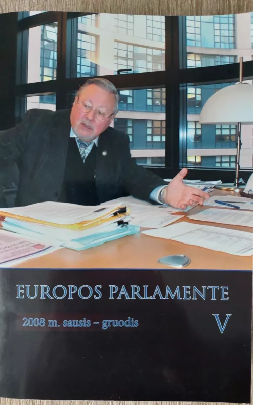 Europos parlamente V. 2008 sausis - gruodis - Vytautas Landsbergis, knyga