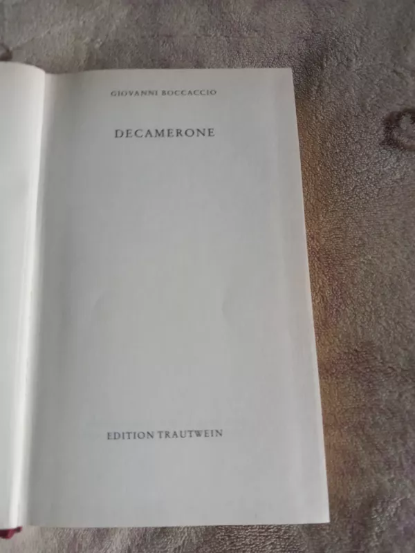 Decamerone - Džovanis Bokačas, knyga 4