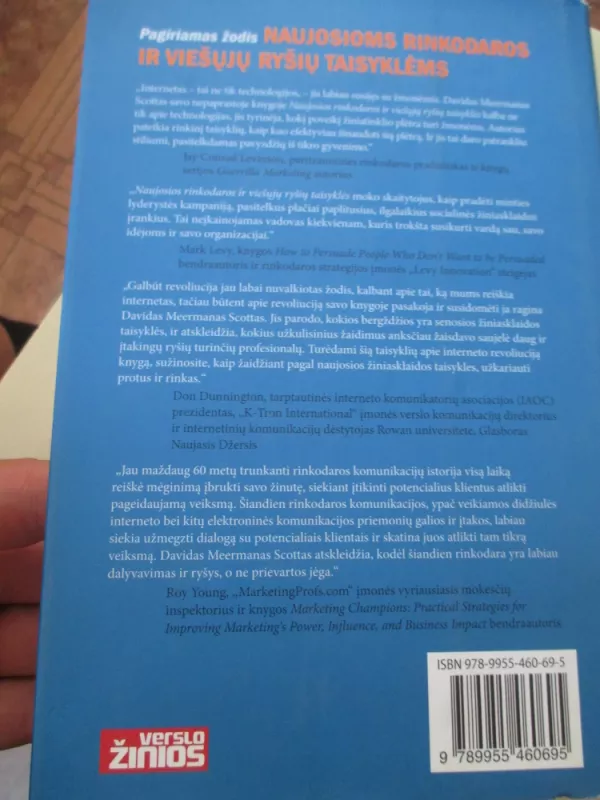 Naujosios rinkodaros ir viešųjų ryšių taisyklės - Scott David Meerman, knyga 4