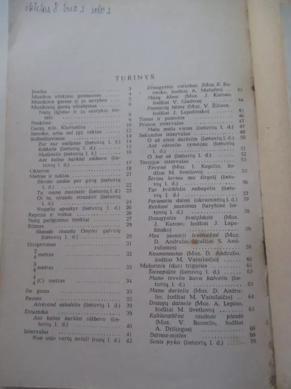 Muzikos vadovėlis V kl. - V. Arnastauskas, knyga 4