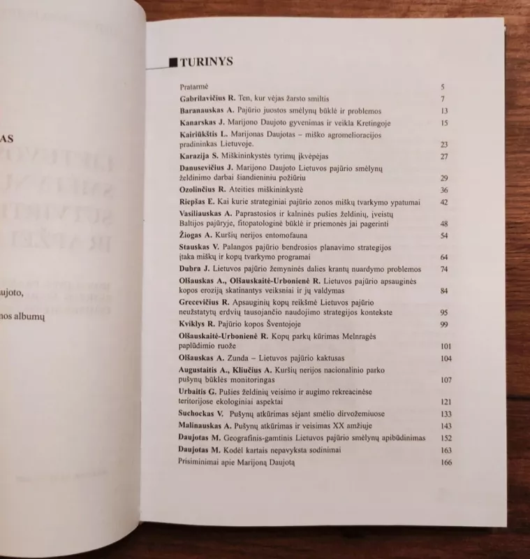 Lietuvos pajūrio smėlynų sutvirtinimas ir apželdinimas - Autorių Kolektyvas, knyga 3