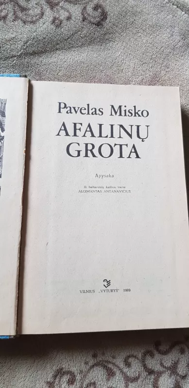 Afalinų grota - Pavelas Misko, knyga 3