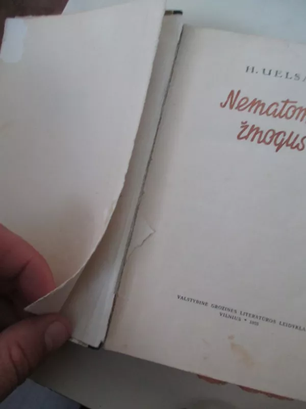 Nematomas žmogus - H. Uelsas, knyga 6