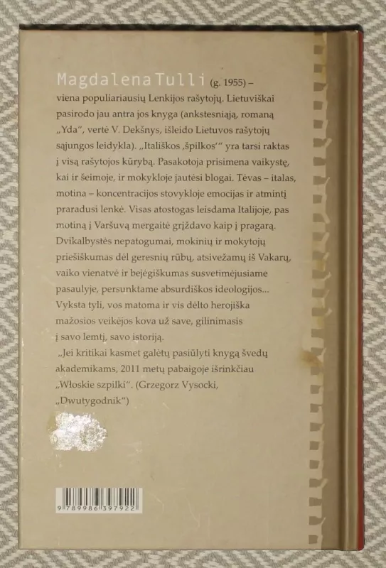 itališkos "špilkos" - Magdalena Tulli, knyga 3