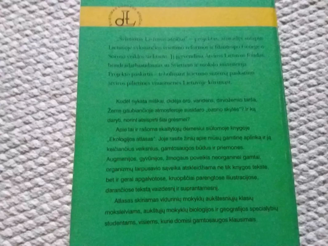 Ekologijos atlasas - Dieter Heinrich, knyga 5